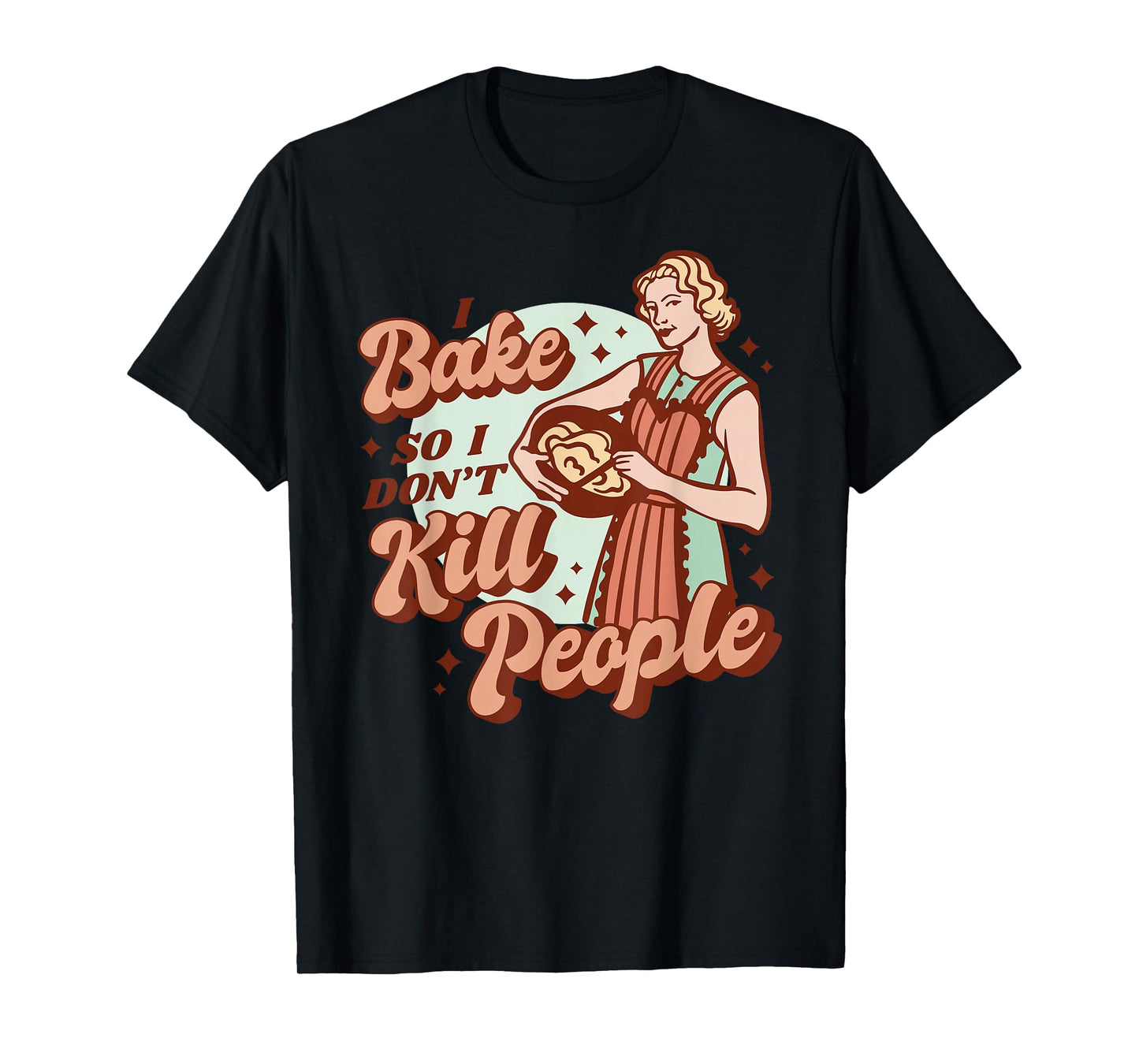 Baking Woman - Funny Retro T-Shirt