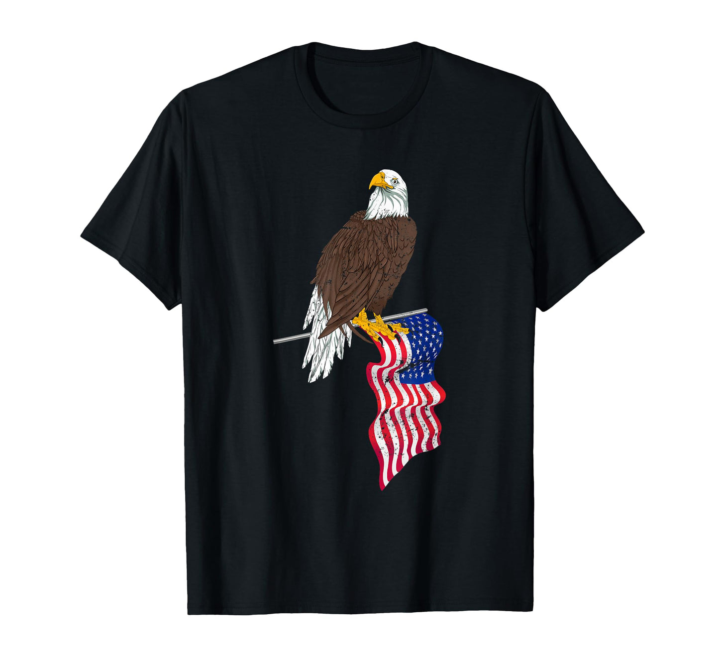 Patriotic US Flag Freedom United States American Bald Eagle T-Shirt