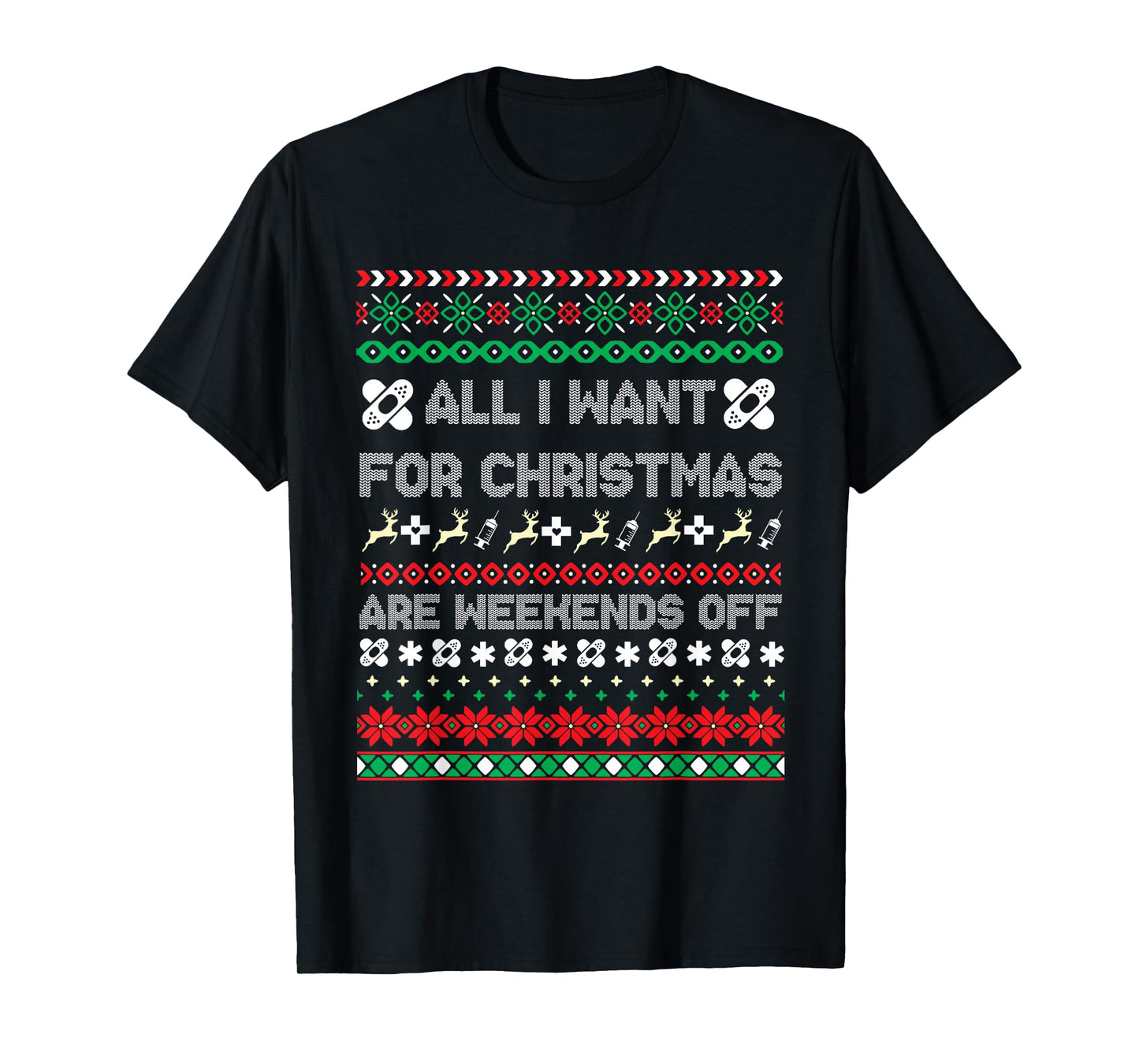 Christmas Nurse Ugly Christmas Sweater T-Shirt