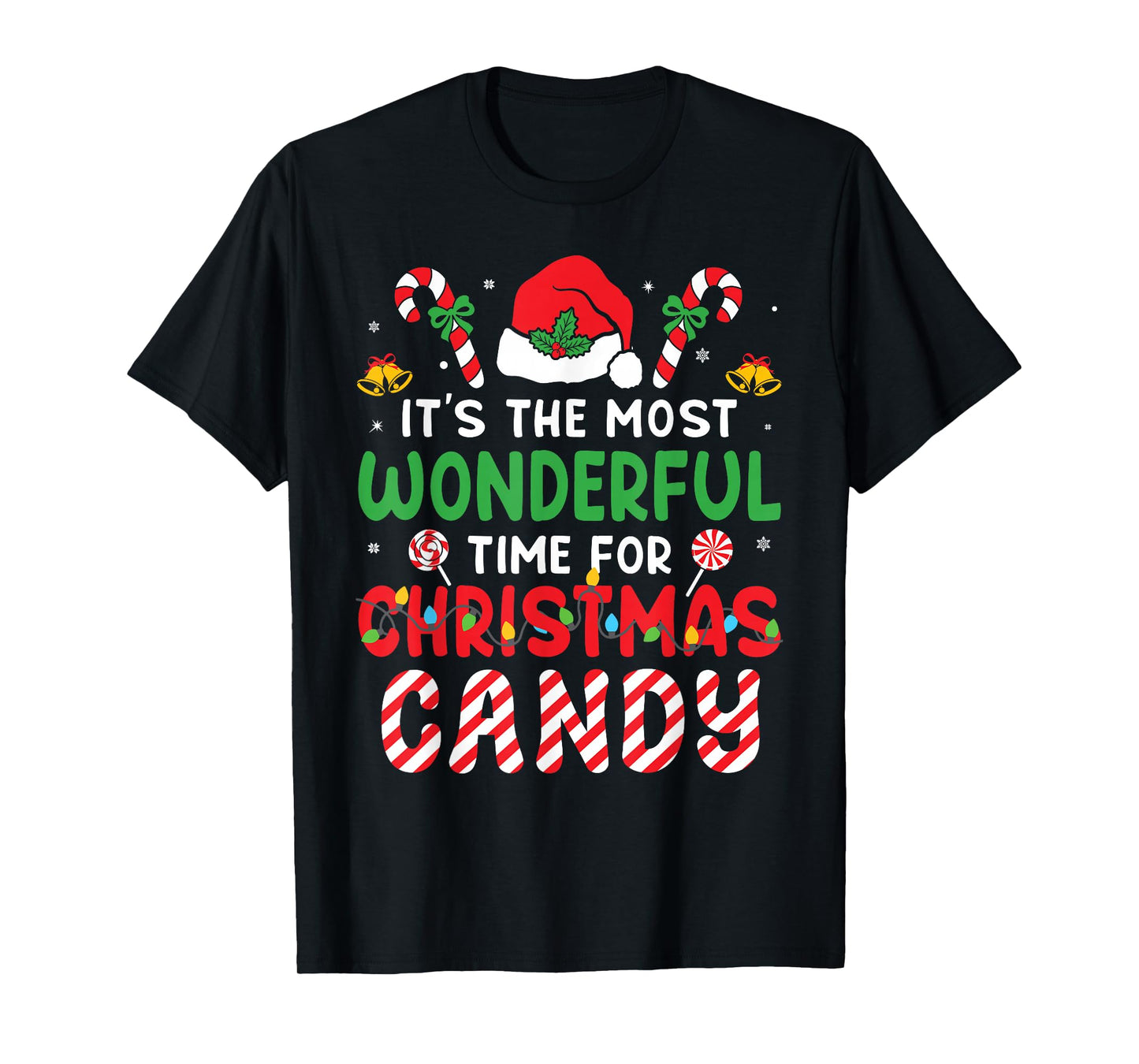 It's The Most Wonderful Time for Christmas Candy Cane Kids T-Shirt