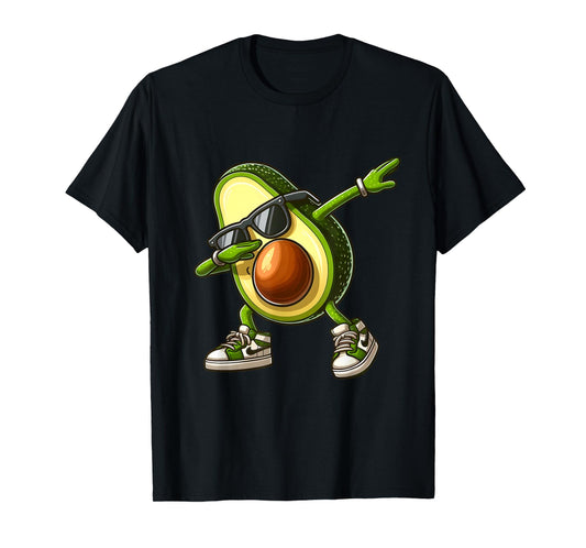 Funny Dabbing Avocado Vegan Food Lover Tee T-Shirt