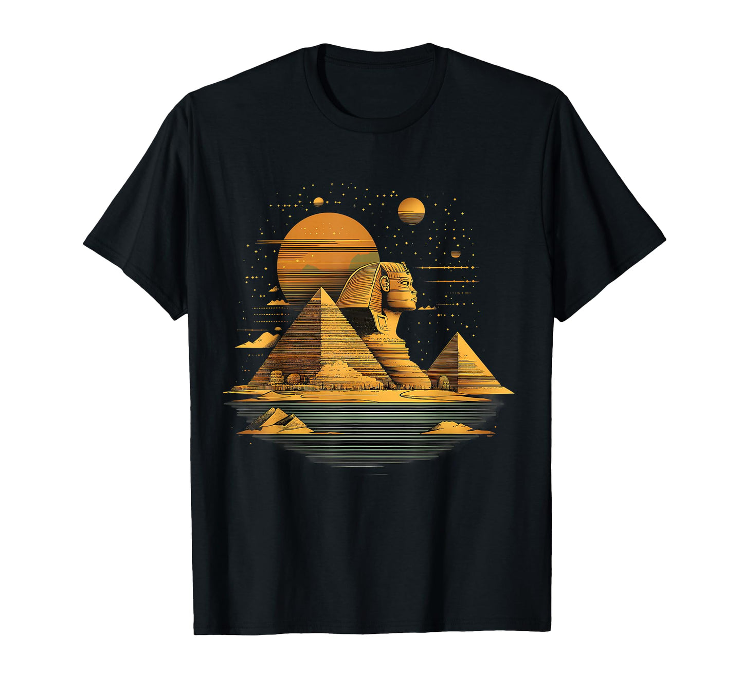 Ancient Egypt Tutankhamun Sphinx Pyramid Egypt Mythology T-Shirt