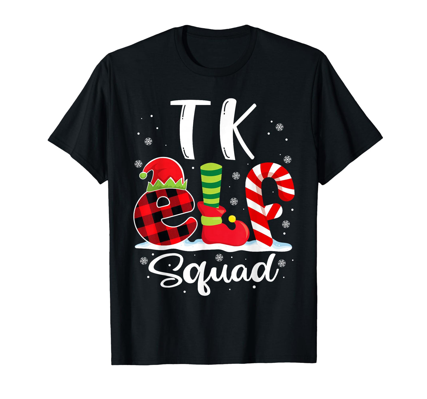 TK Elf Squad Christmas TK Teacher Matching T-Shirt