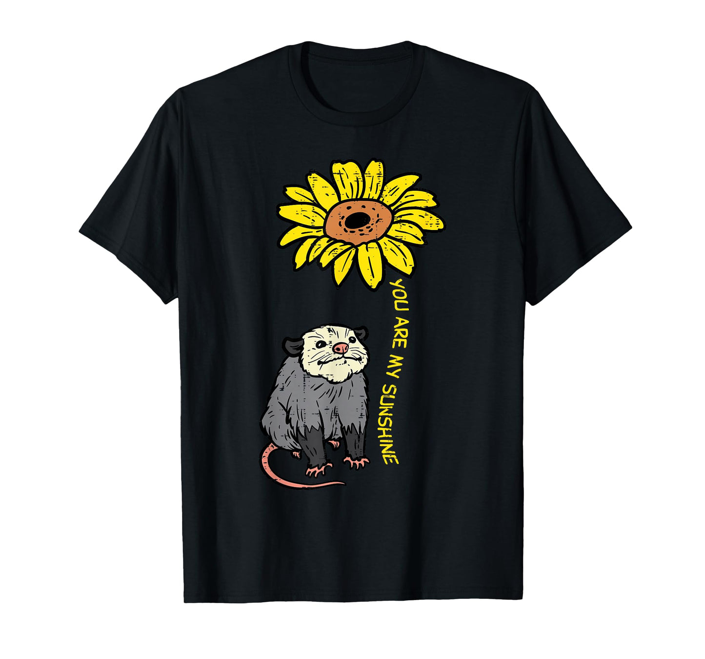 Opossum Sunflower You are My Sunshine Possum Women Girls Kid T-Shirt