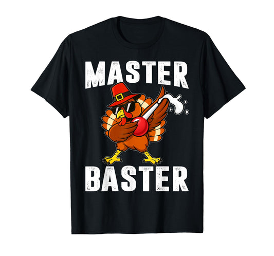 Master Baster Vintage Cool Dabbing Turkey Thanksgiving Men T-Shirt