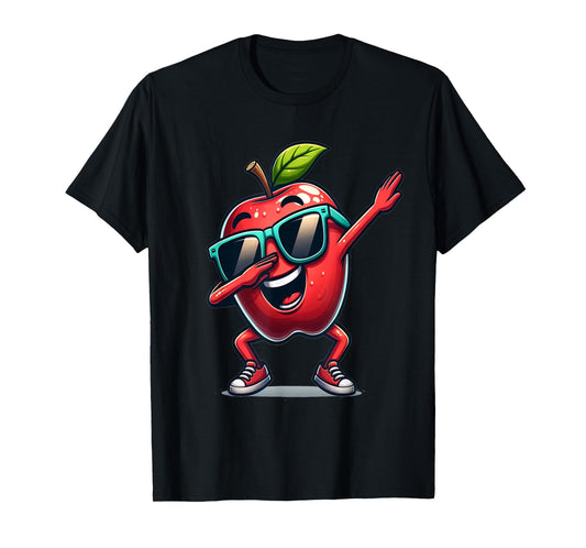 Dab Apple Dancing Dabbing Apple Fruit T-Shirt