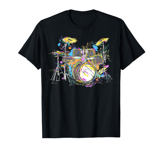 Abstract Art Drums Musician Music Band Throne Noose T-Shirt Small