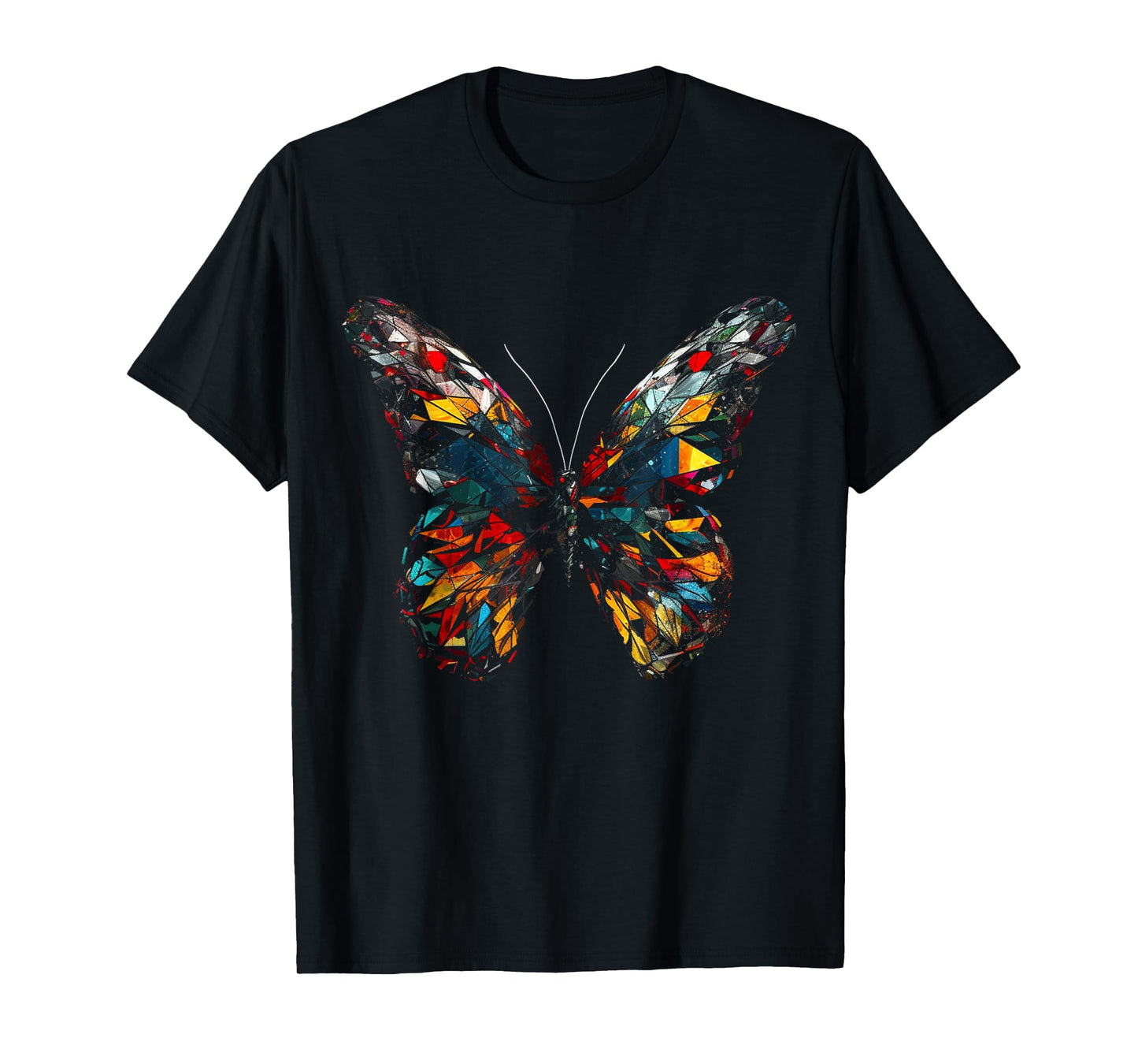 Butterfly Colourful Polygon - Art Animal Butterfly T-Shirt
