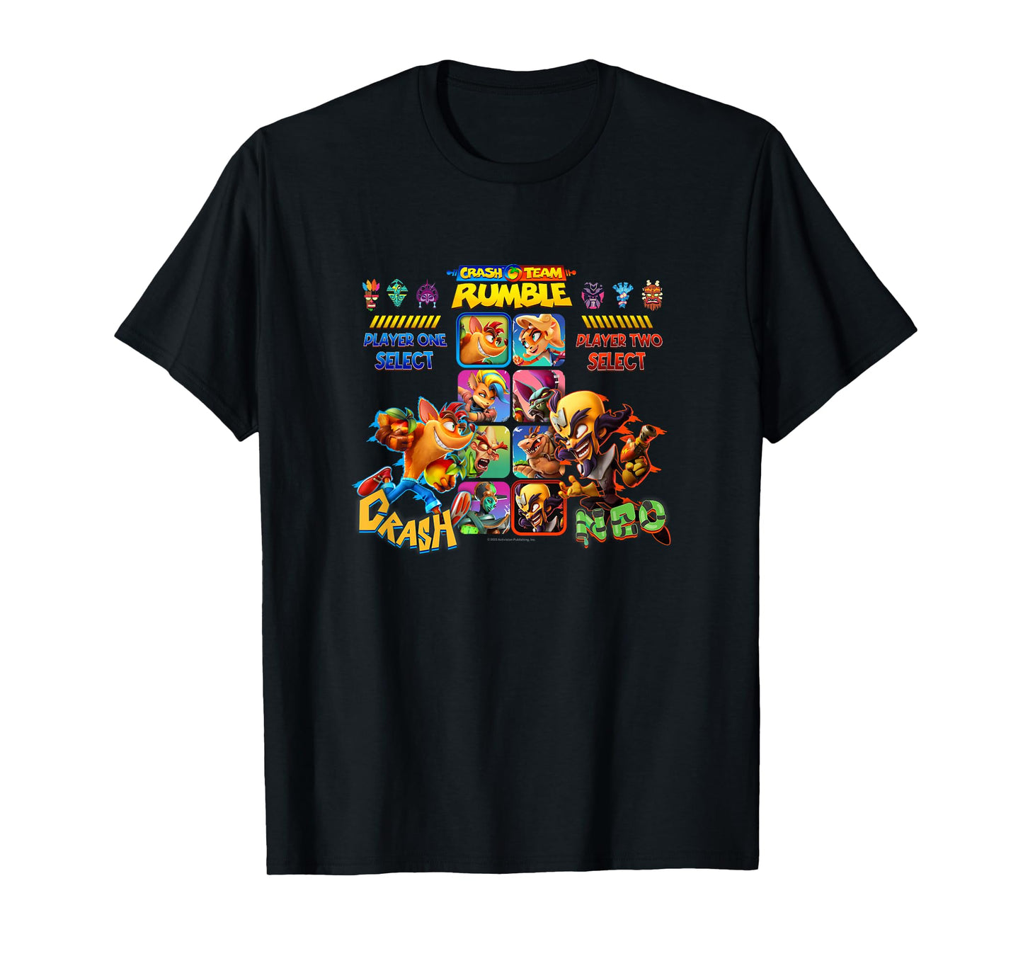 Crash Team Rumble Dr. Neo Cortex vs. Crash Game Screen Logo T-Shirt
