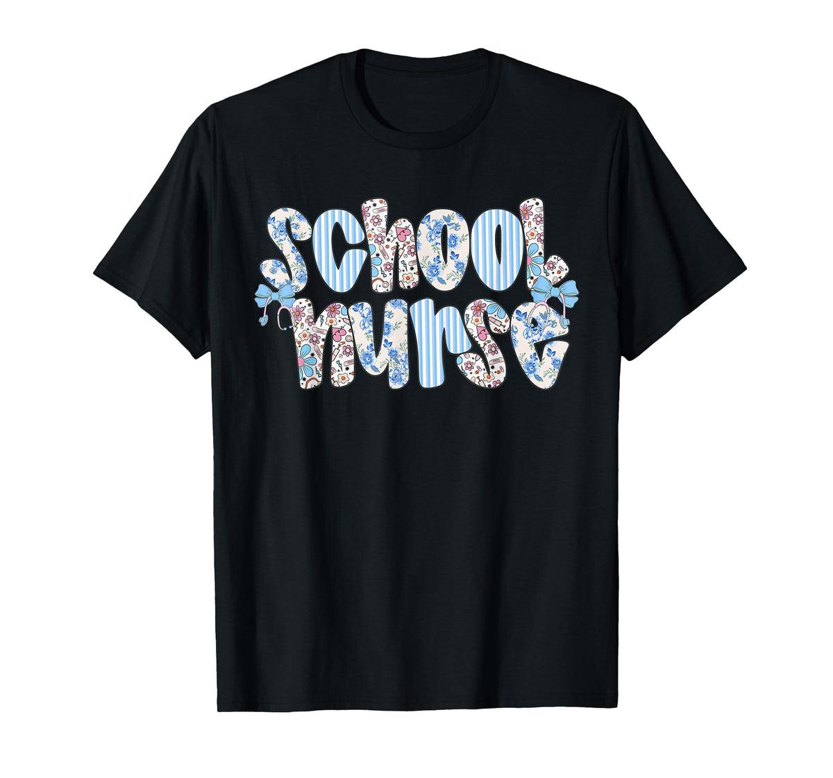 School Nurse Floral Nursing School Nurse Day Nurse Life T-Shirt