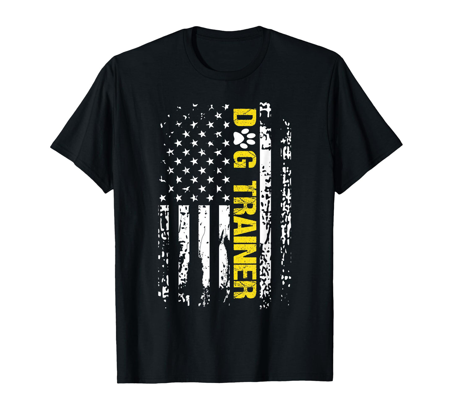 Dog Trainer Shirt American Flag Patriotic Dog Trainer Gift T-Shirt