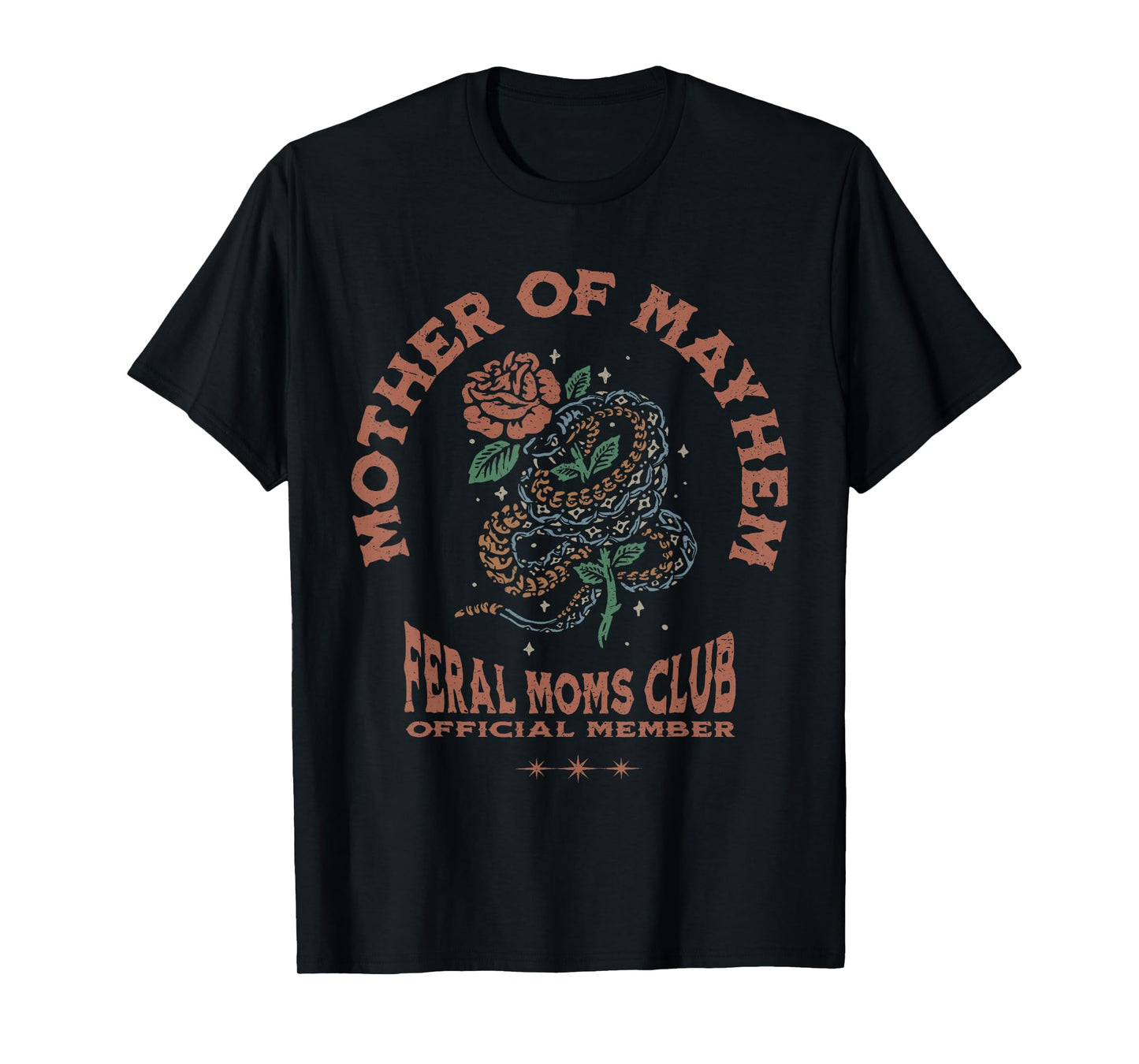 Retro Mother of Mayhem Feral Moms Club Moms Mothers Day T-Shirt