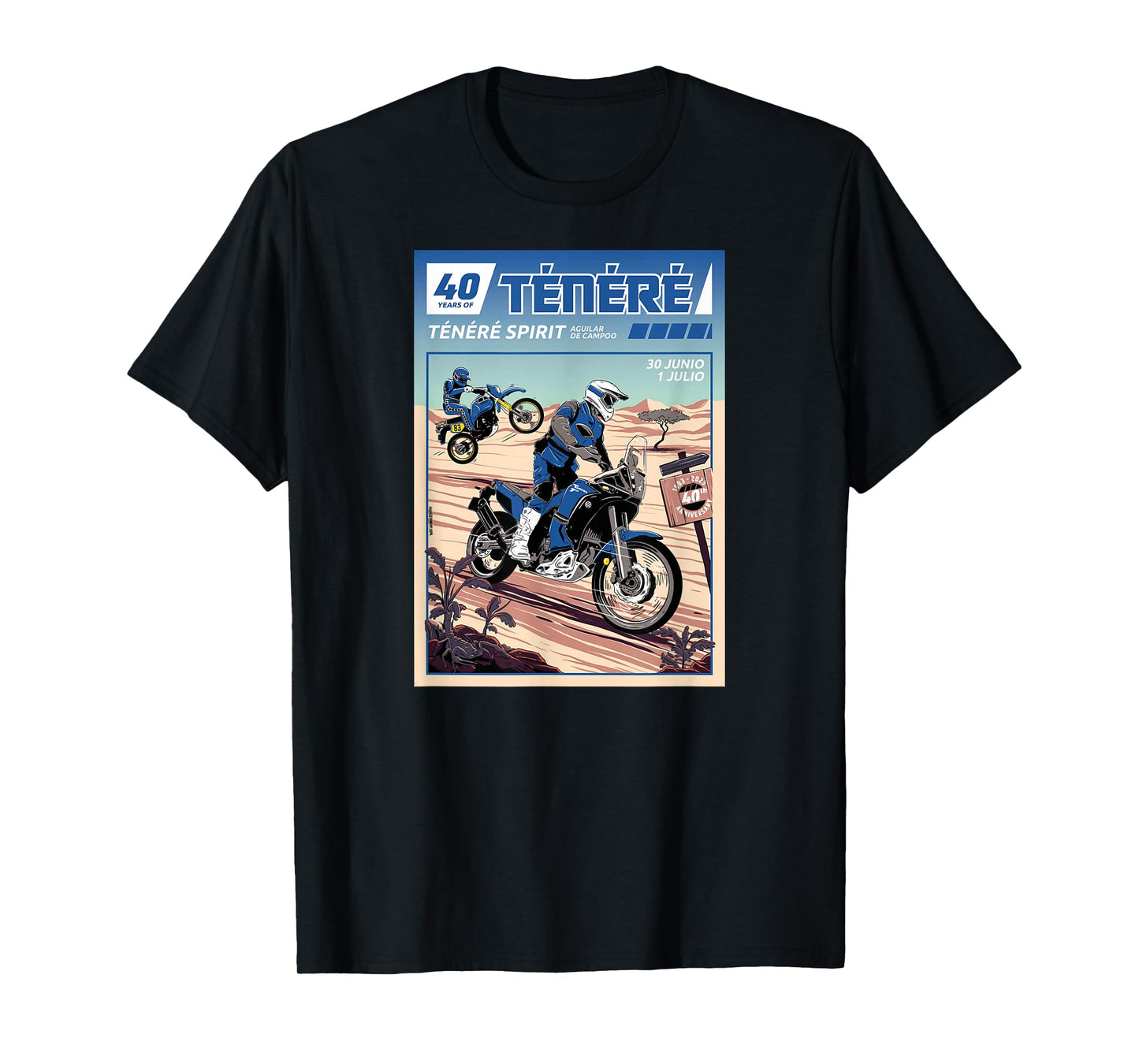 Tenere Adventure Vintage Bike Enduro Motorcycle T-Shirt