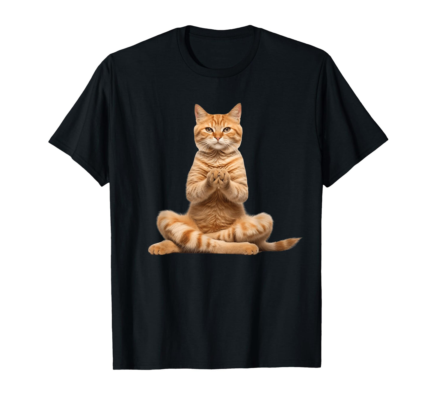funny cat doing yoga for lover cats kitty kitten owner T-Shirt