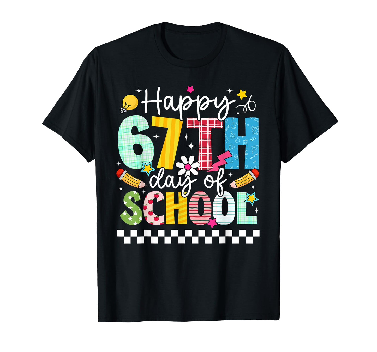 Happy 67th Day of School Funny 6 7 Meme Boy Girl Teacher T-Shirt