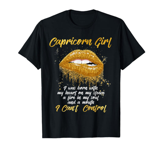 I'm a Capricorn Girl Shirt Funny Birthday T-Shirt for Women T-Shirt