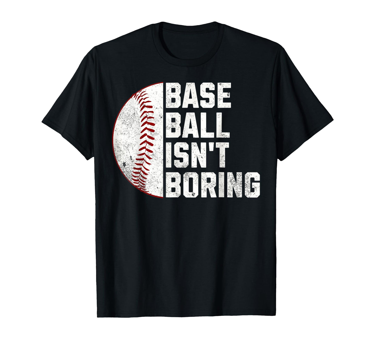 Baseball Isn't Boring Vintage Funny Baseball Fans Sport T-Shirt