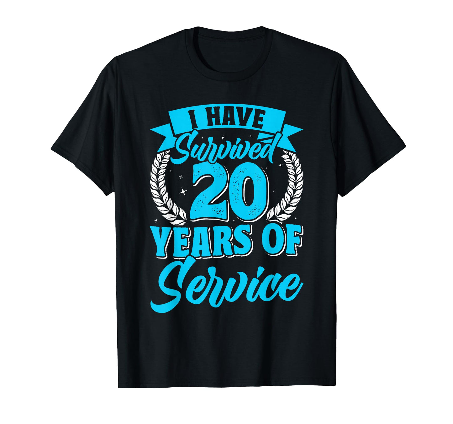 Anniversary Survived 20 Years of Service Employees T-Shirt