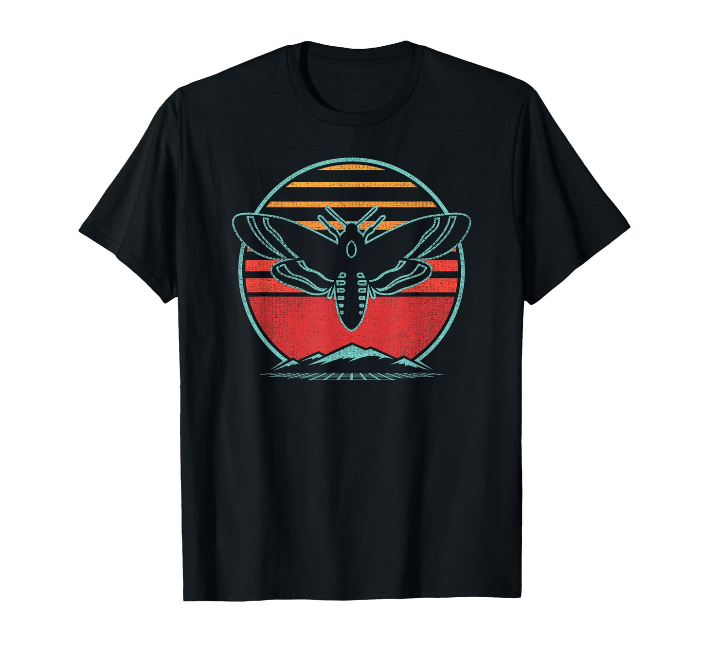 Moth Retro Vintage 80s Style Gift T-Shirt