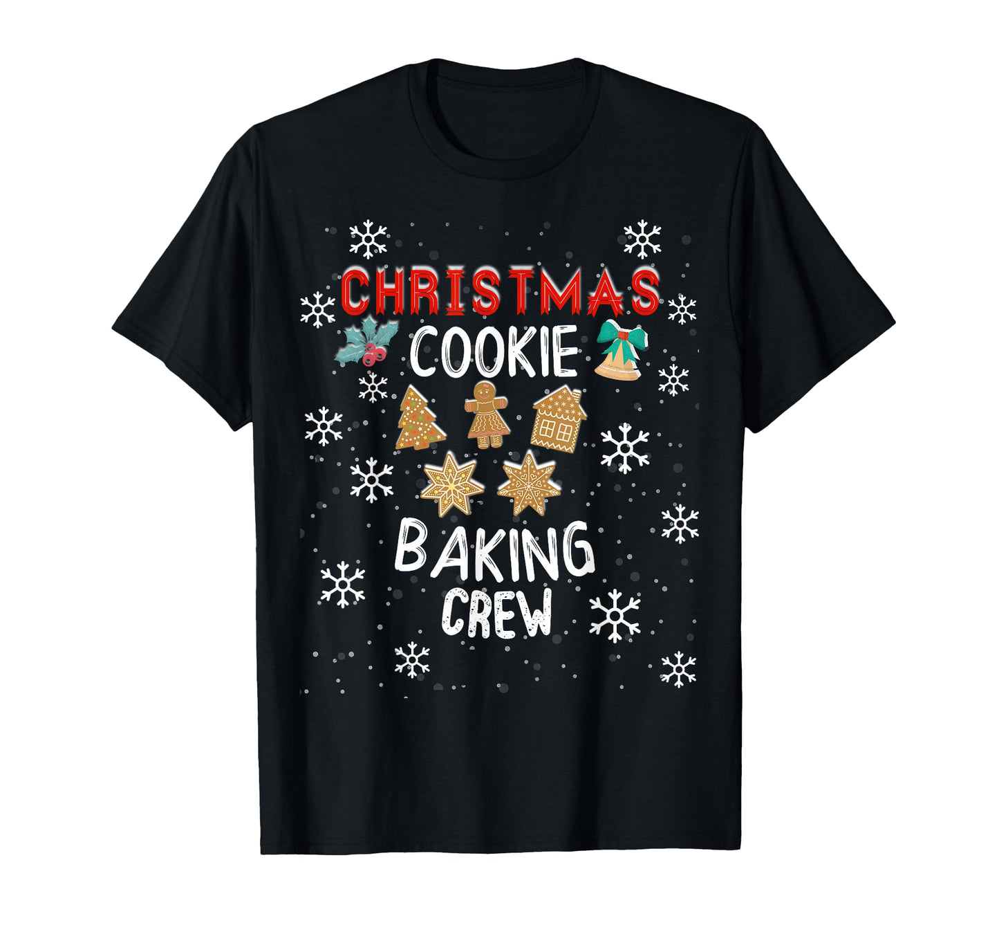 Christmas Cookie Baking Crew Holiday Kitchen Team T-Shirt