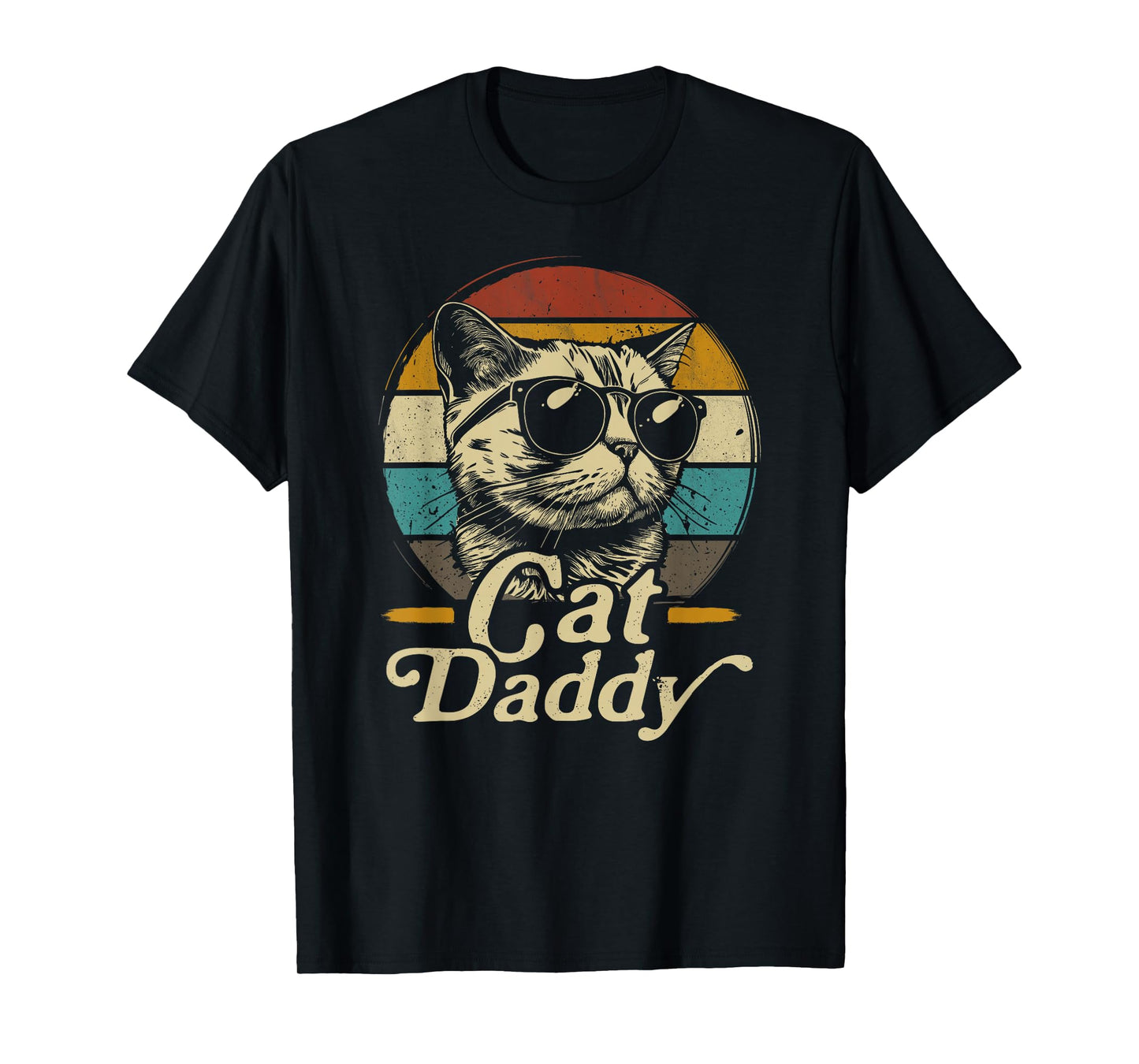 Retro Cat Daddy 80s 90S Style Cat Sunglasses vintage T-Shirt