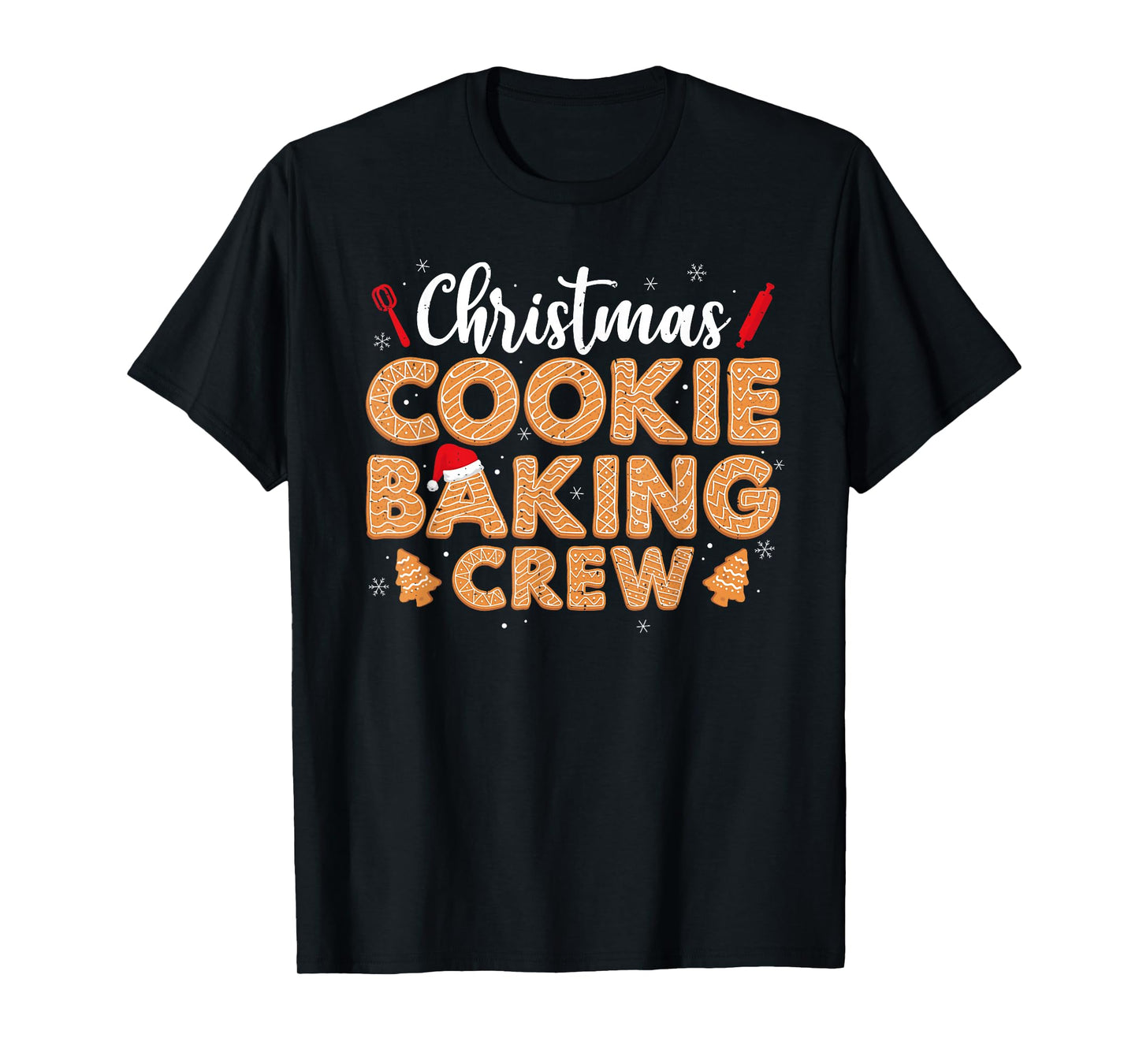 Christmas Cookie Baking Crew for Women Basker Seniors Xmas T-Shirt