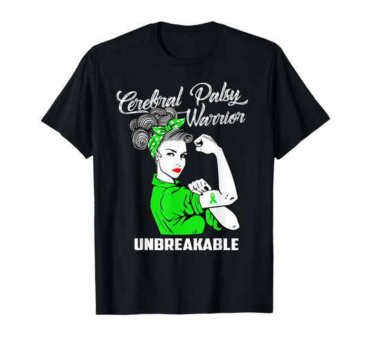 Cerebral Palsy Warrior Unbreakable T-Shirt CP Awareness Gift T-Shirt