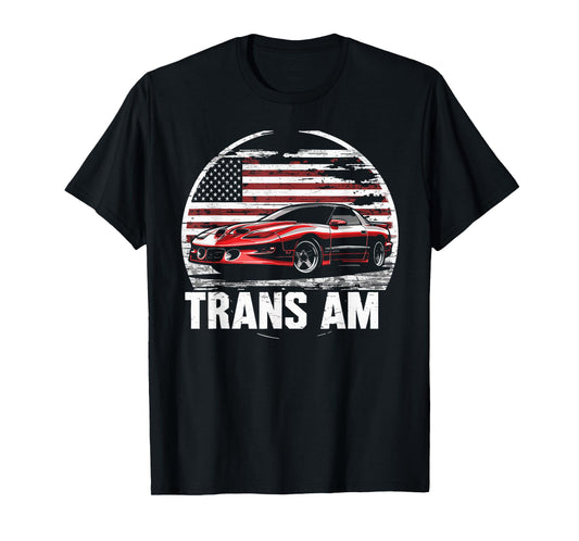 1998 Trans Am Muscle Car Patriotic Flag Trans Am Muscle T-Shirt
