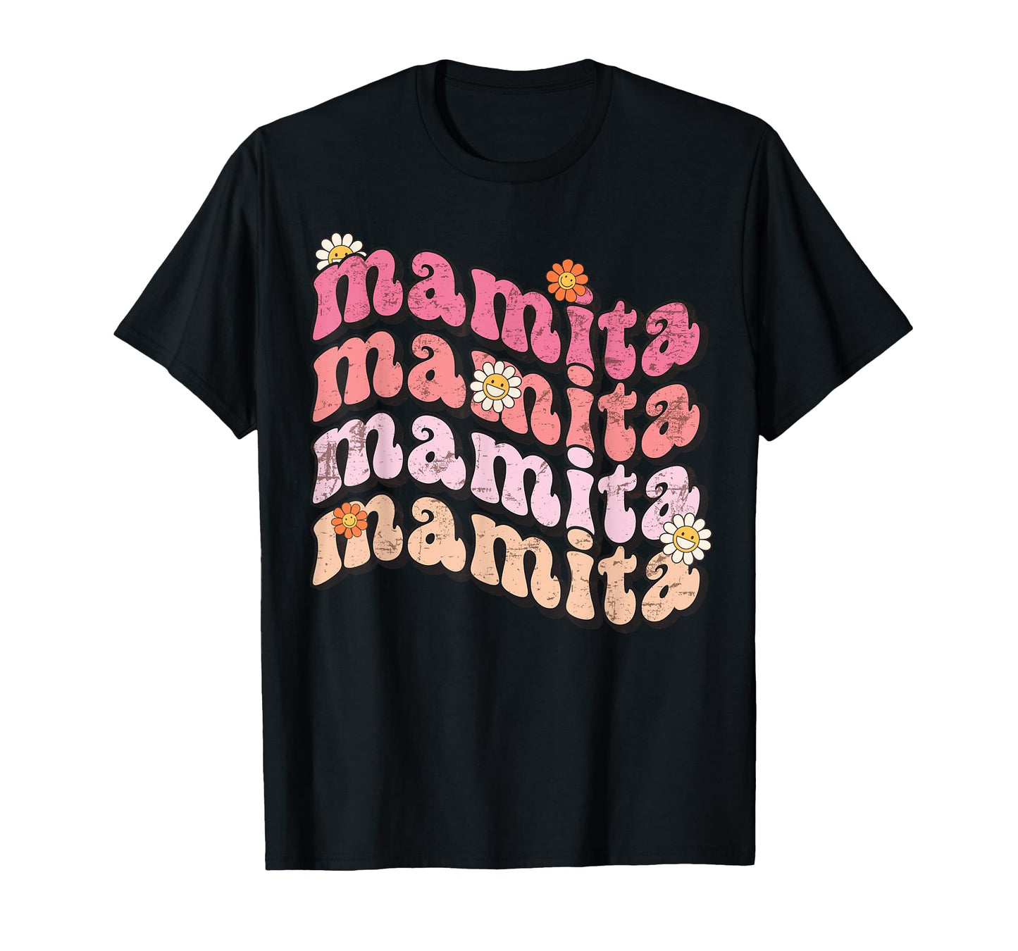 Retro Hippy Groovy Mamita T-shirt, Fall Autumn Mamita Groovy T-Shirt