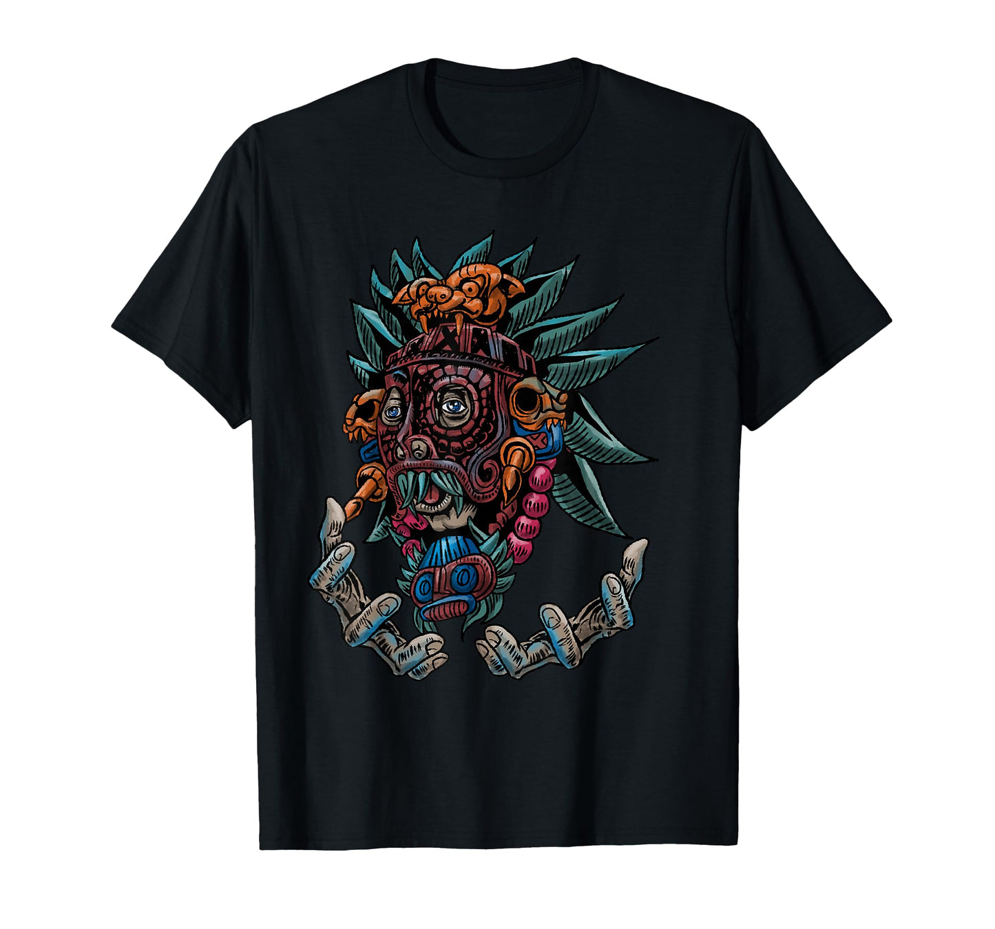 Aztec Warrior Cool Shaman Guardian Inca Maya Gift Idea T-Shirt