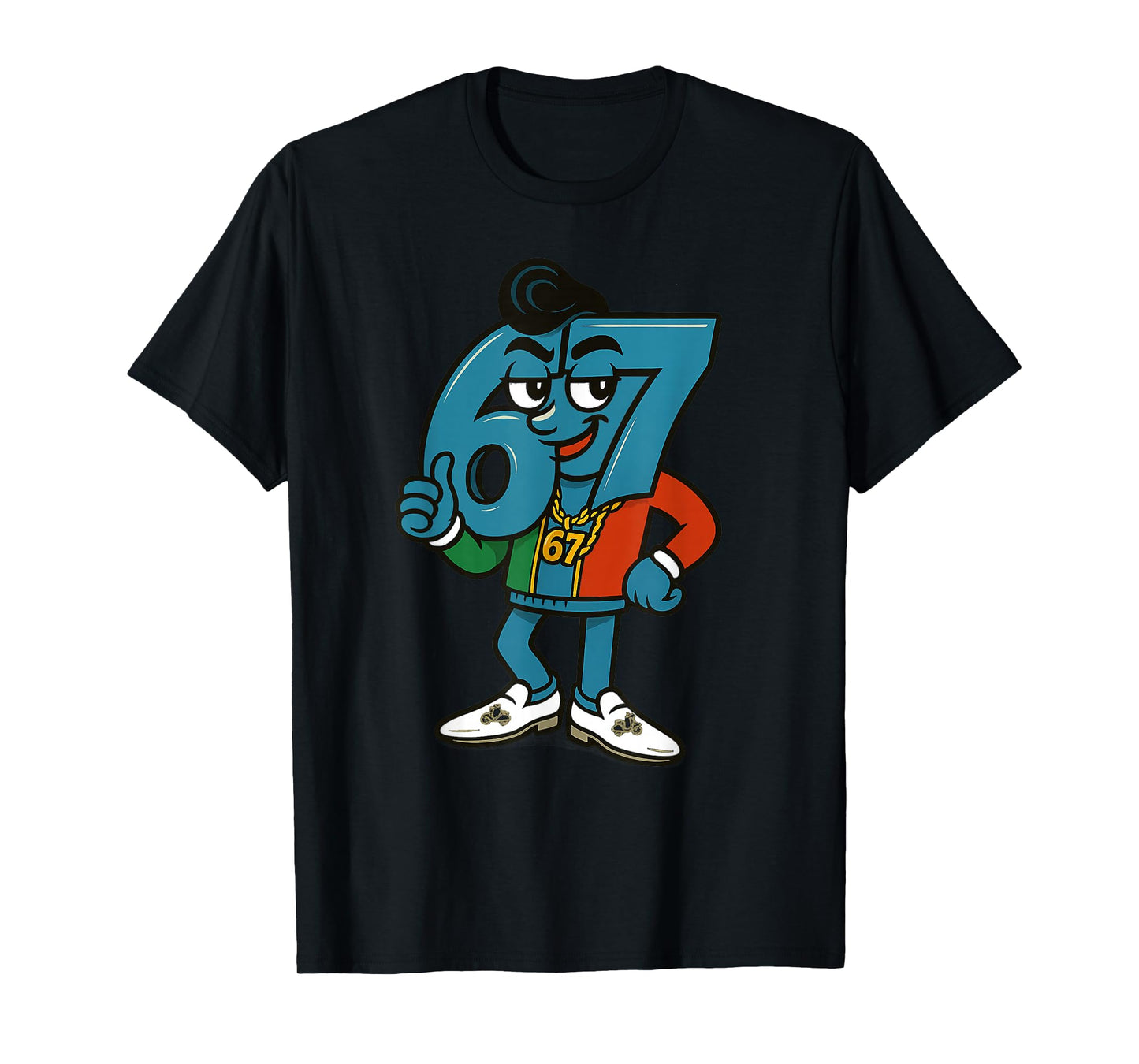 Retro Six Seven Sessantasette 67 Meme Funny Italian Brainrot T-Shirt