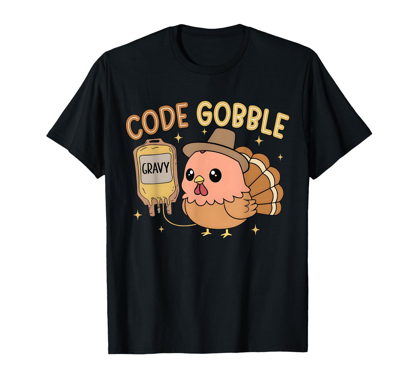 Code Gobble Thanksgiving Nurse Funny ER Nurse Medical Crew T-Shirt