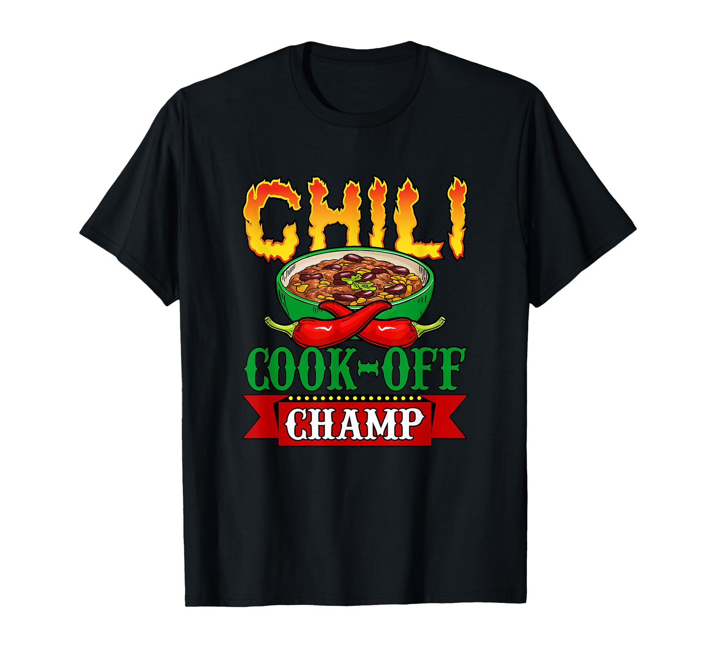 Chili Cook Off Champ Cookoff Competition Contest Winner T-Shirt