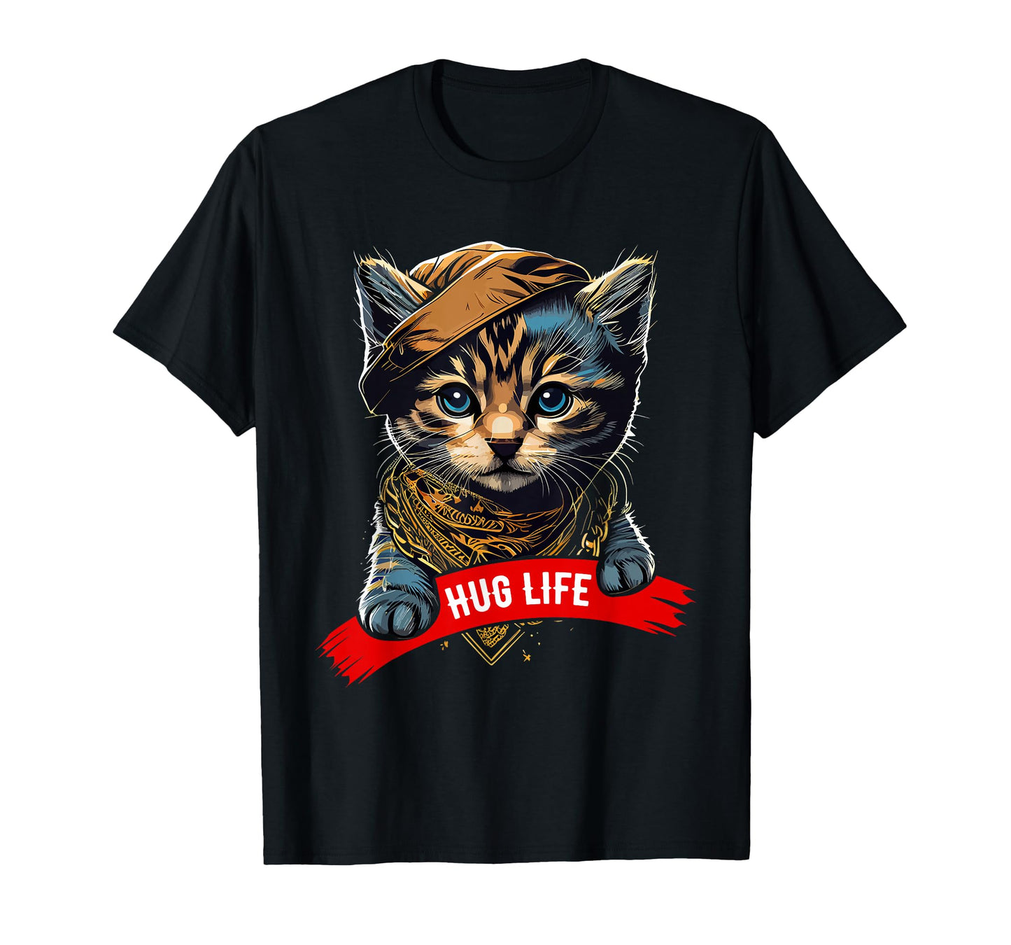 Hug Life Shirt Cat T-shirts for Animal Shelters Cute Feline T-Shirt