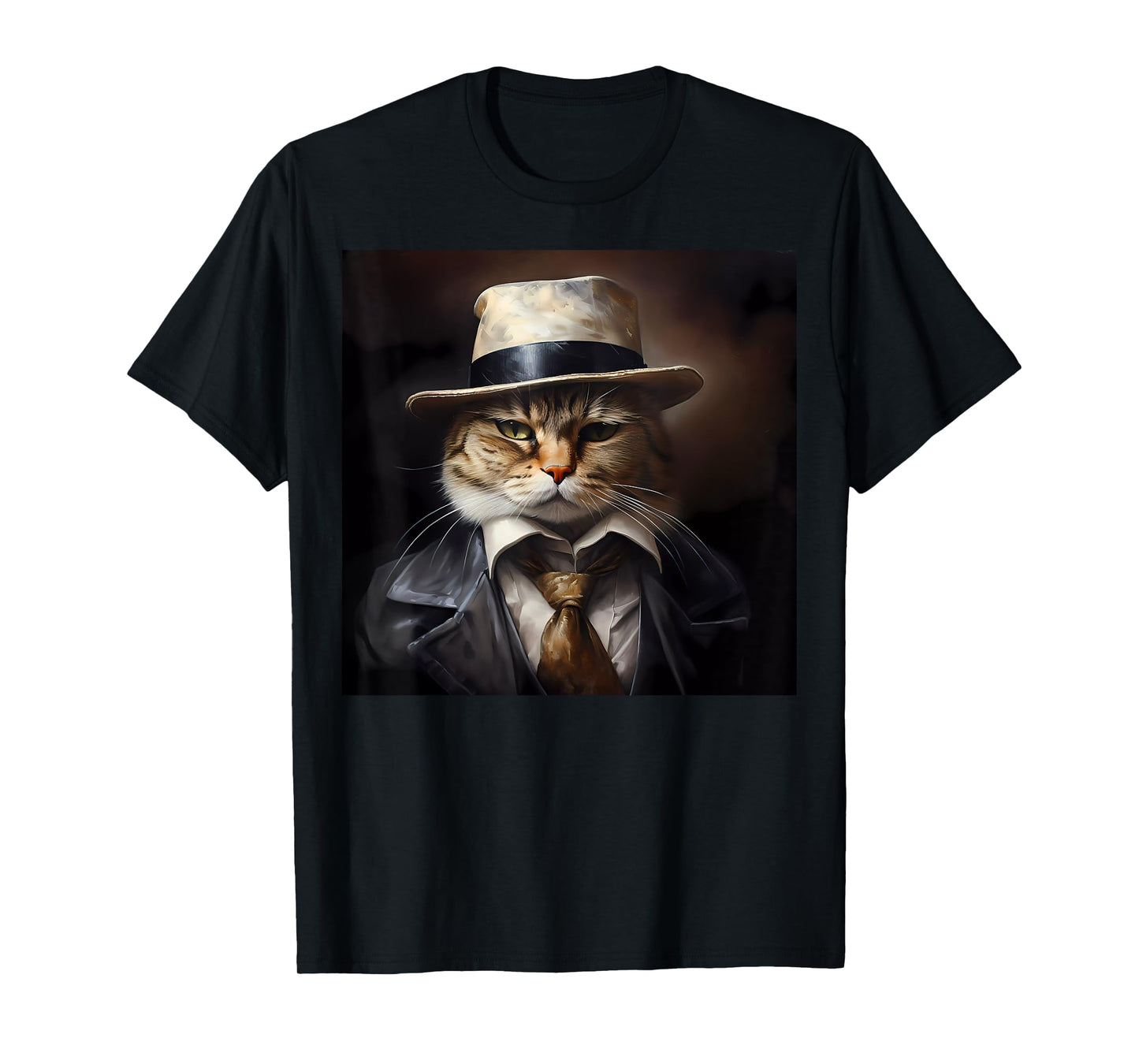 Funny Cat Gangster Mafia Meme for Kitten Parents Adults Kids T-Shirt