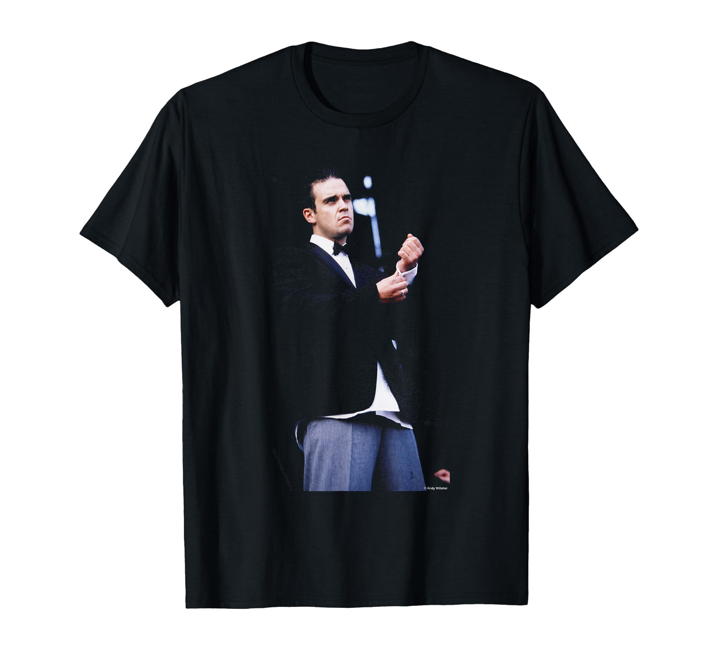 Robbie Williams Performing Leeds Festival By Andy Willsher T-Shirt