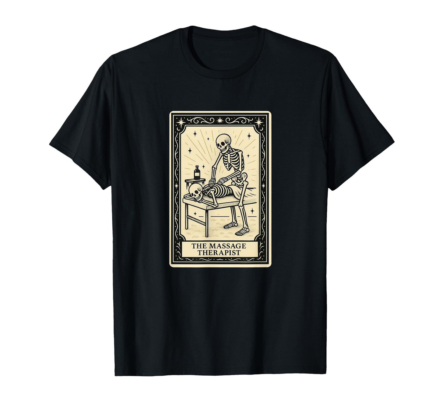 The Massage Therapist Tarot Card - Halloween Spooky Gothic T-Shirt