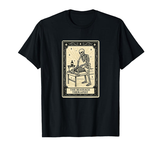 The Massage Therapist Tarot Card - Halloween Spooky Gothic T-Shirt