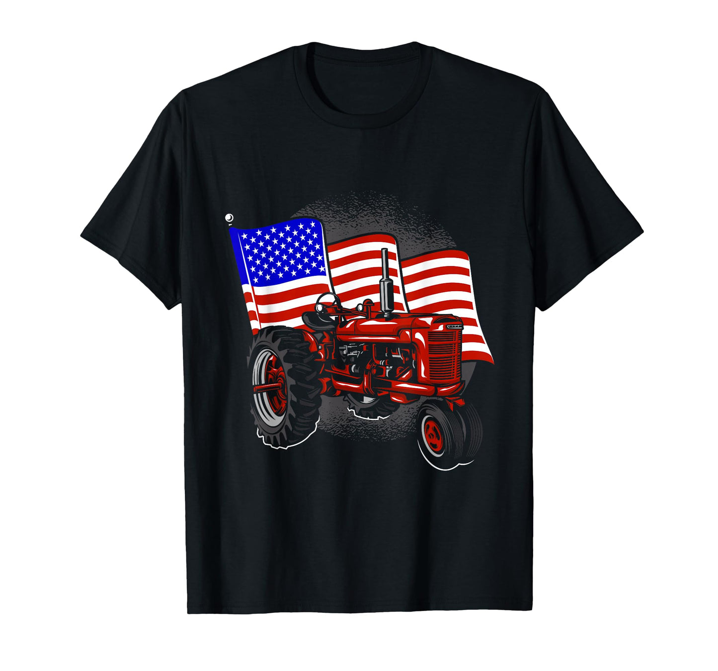 4th Of July Gift Patriotic Farmer US Flag Tractor Farmer T-Shirt