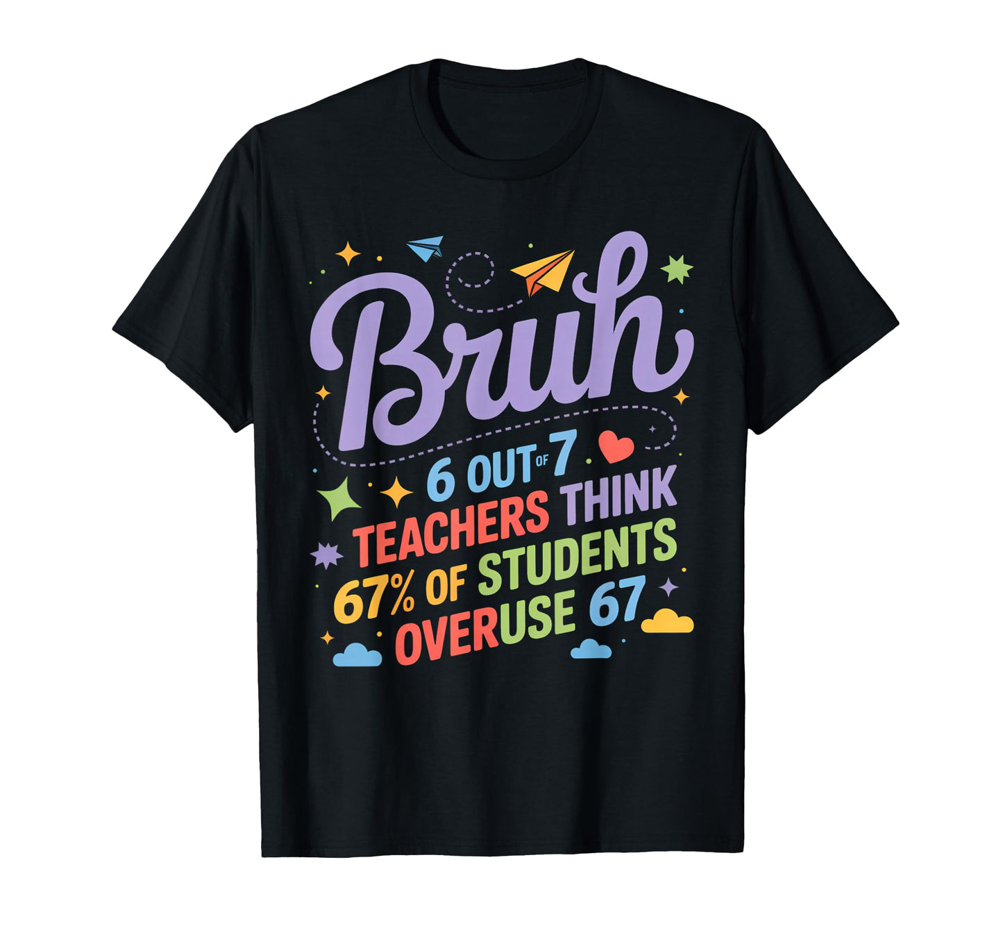 Bruh 67 Teachers Meme Funny School Quote T-Shirt