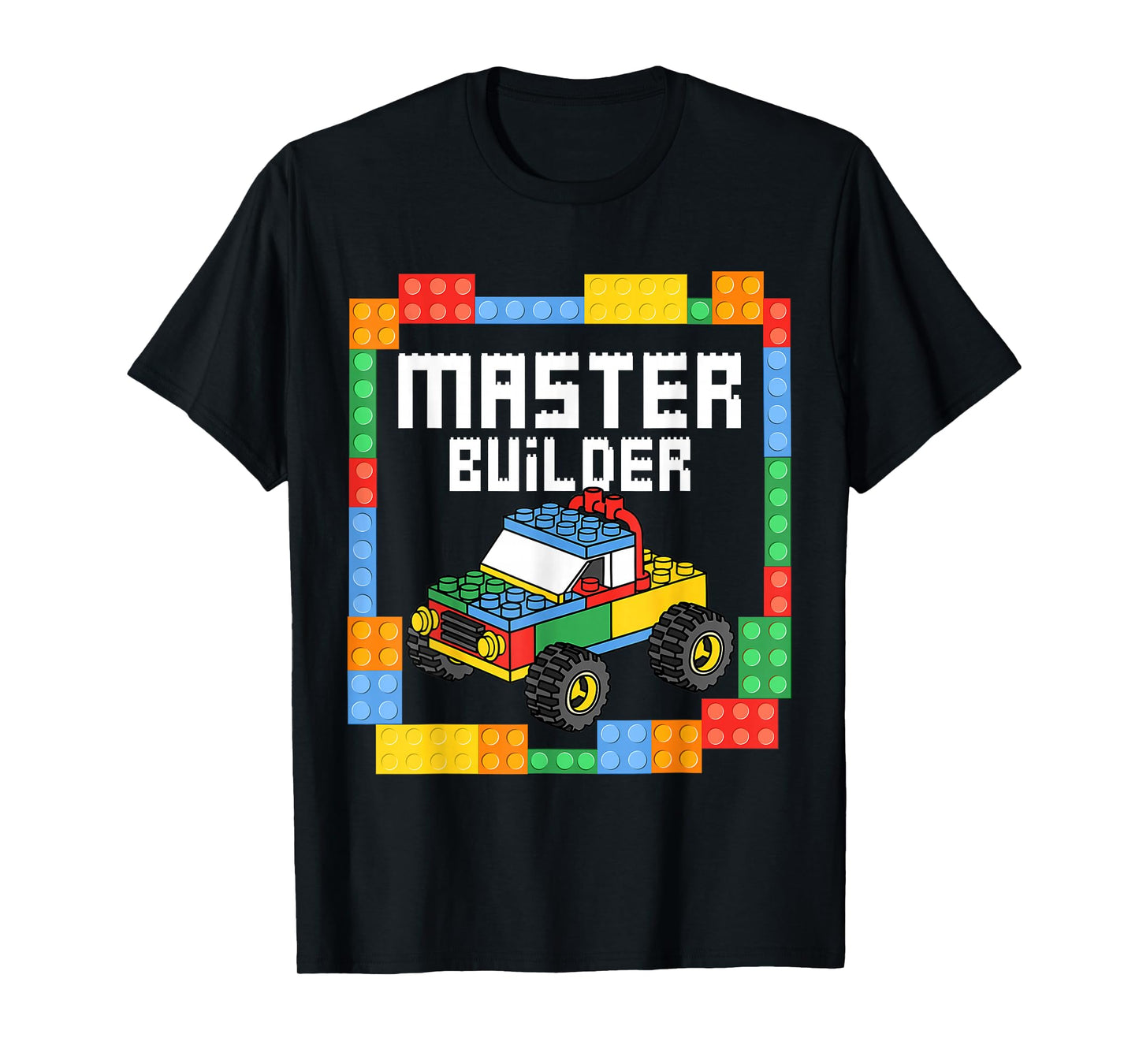 Master Builder Blocks Building Car Block Truck Toy Kid Gifts T-Shirt