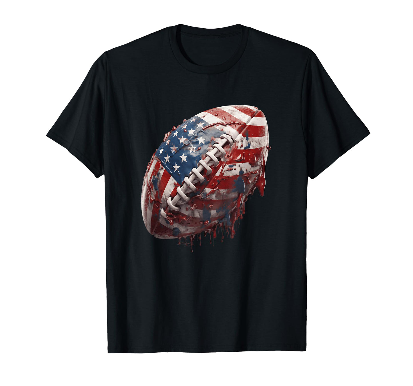 American Football Us Flag T-Shirt
