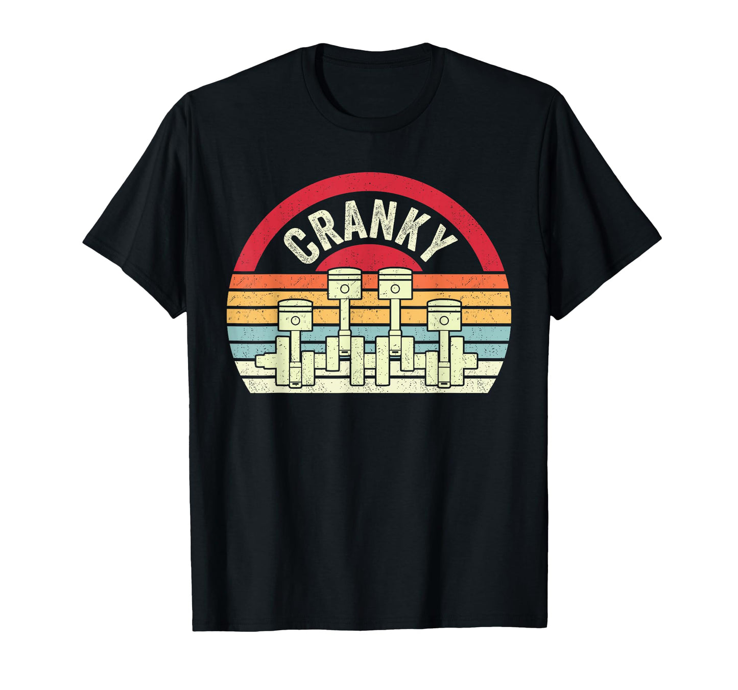 Cranky Car Engine Crankshaft Cars Lover Mechanics Father T-Shirt