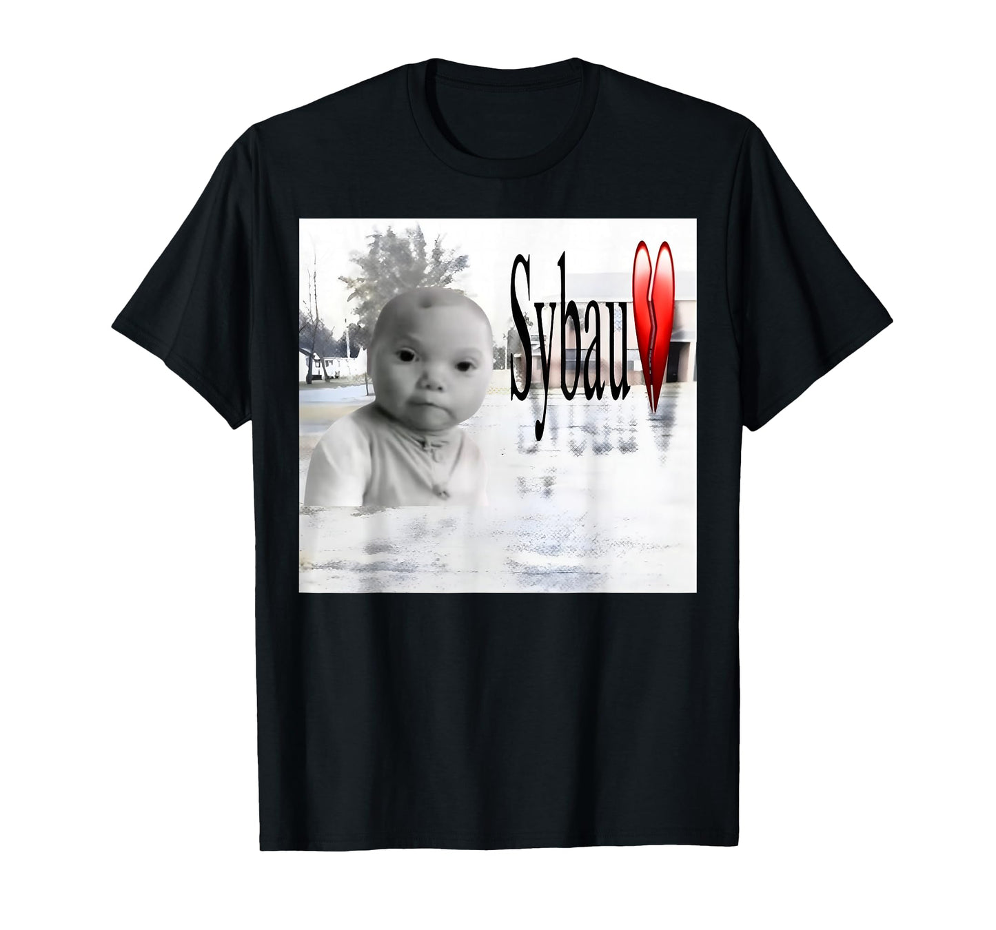 Funny SYBAU AI Niche Baby gen z Meme BrainRot Giggling Humor T-Shirt
