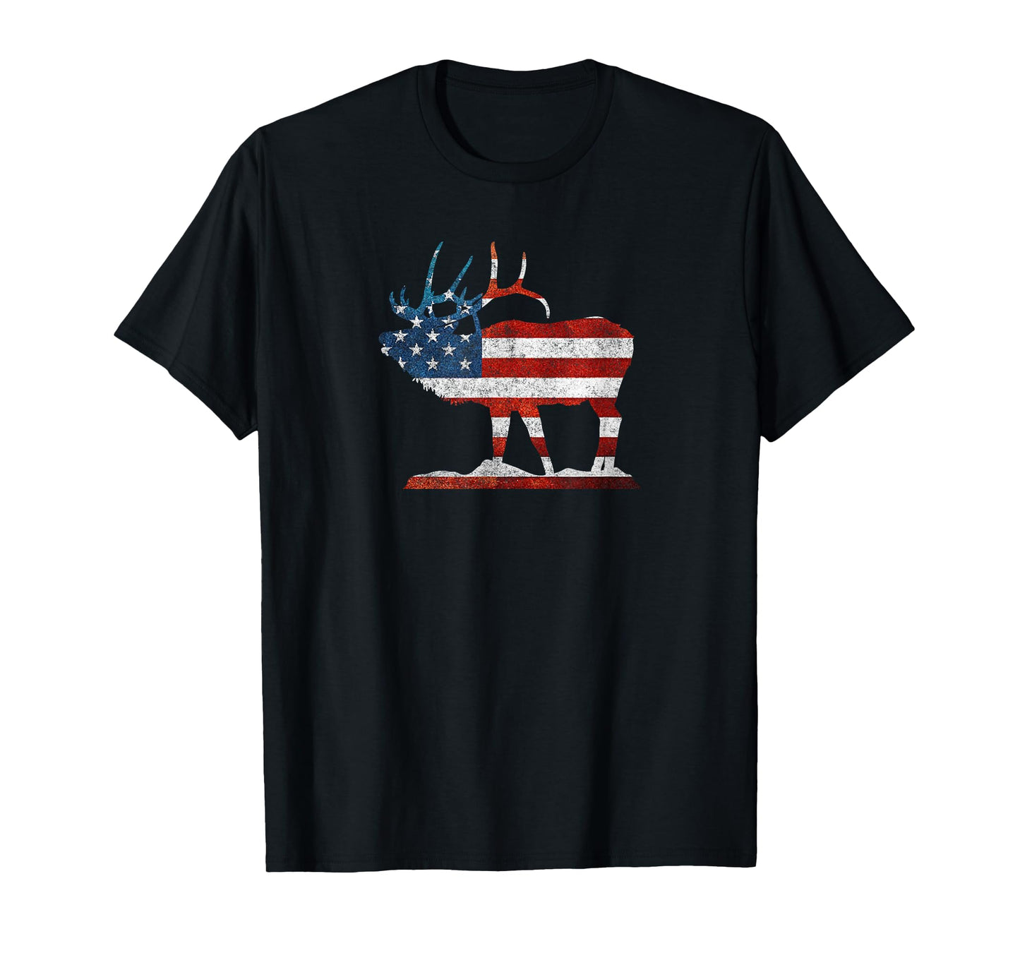 Vintage Bull Elk Shirt American Elk Hunting Gift T-Shirt