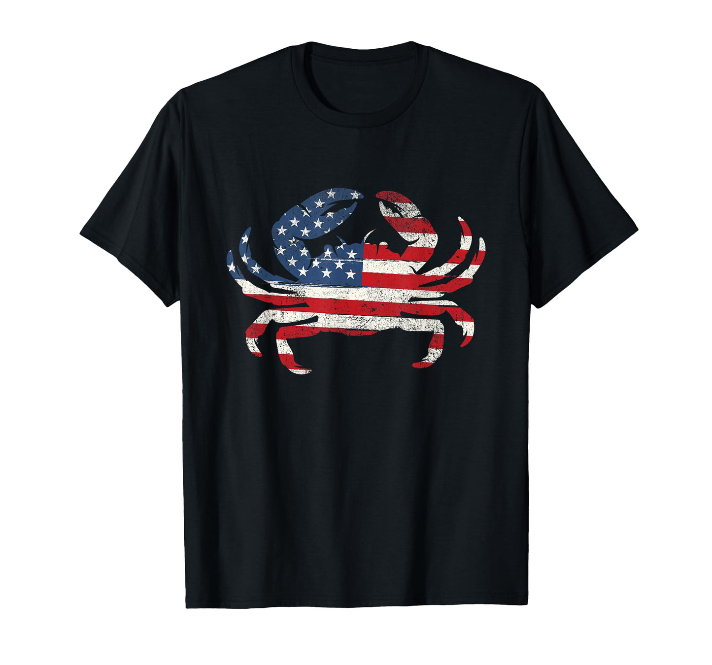 USA American Flag Crab - 4th of July Crabber Animal Lover T-Shirt