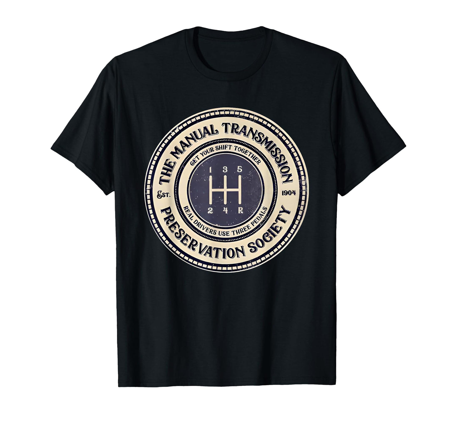 5 speed the manual transmission preservation society T-Shirt