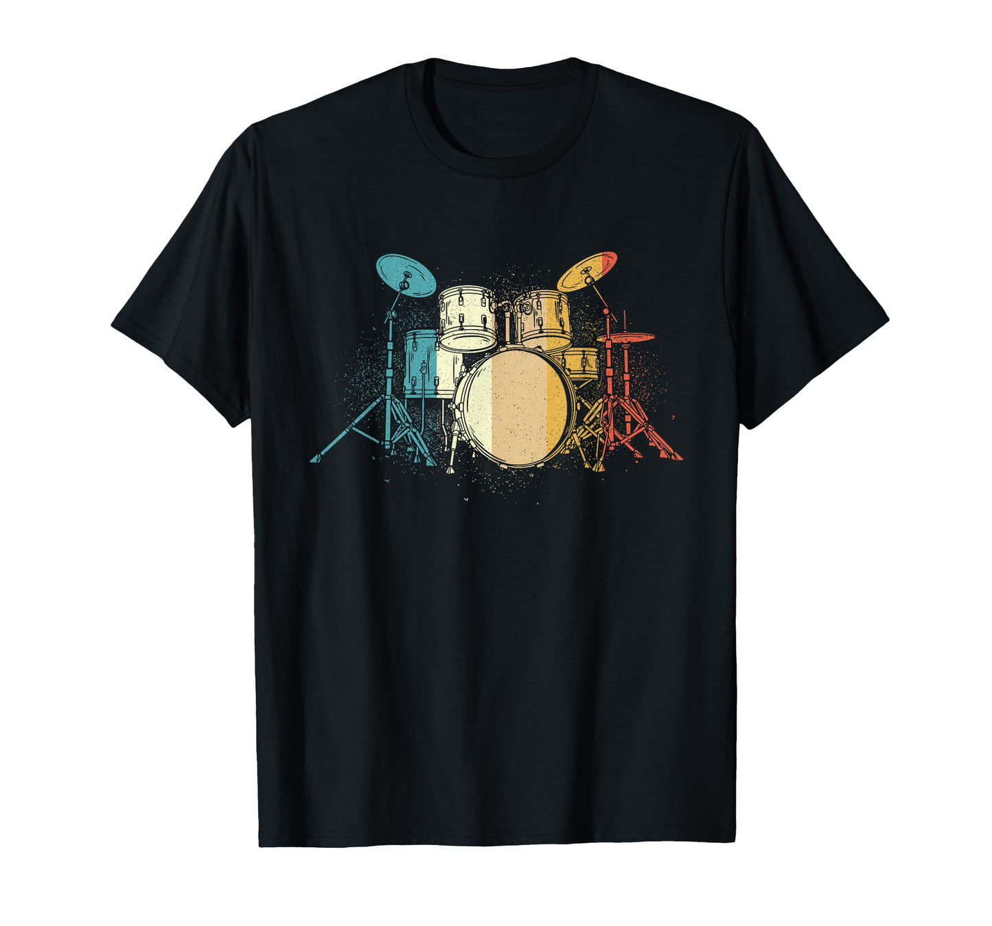 Retro Vintage Drum Sets - Drummer Drumming Lover Percussion T-Shirt