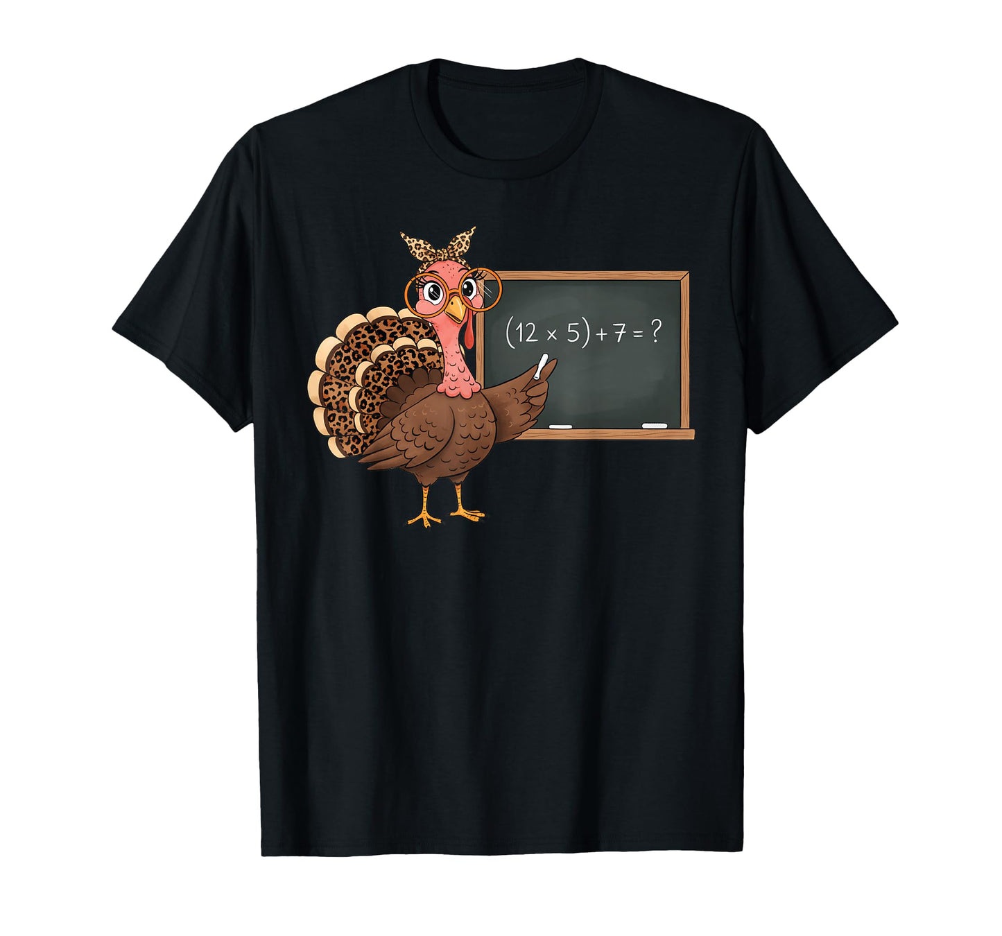 Six Seven 6 7 Meme Number 67 Turkey Thanksgiving Teacher T-Shirt