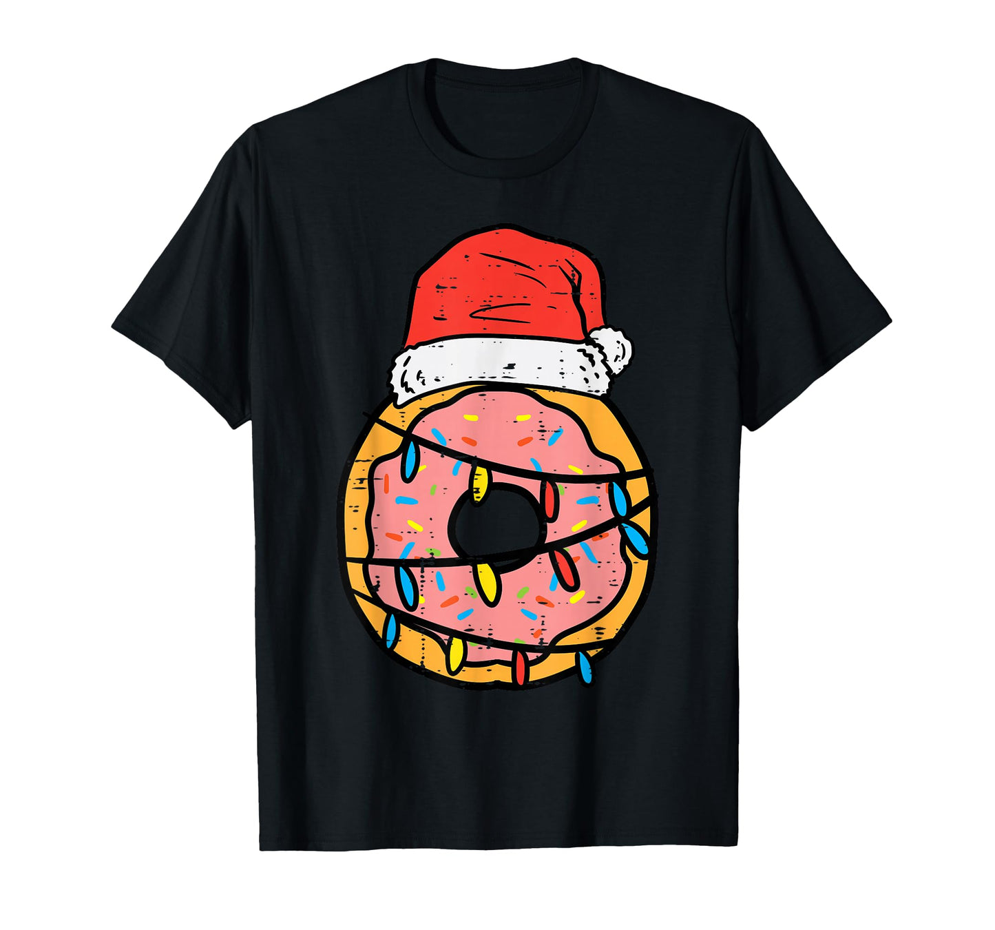 Christmas Donut Santa Cute Xmas Baking Baker Men Women Kids T-Shirt